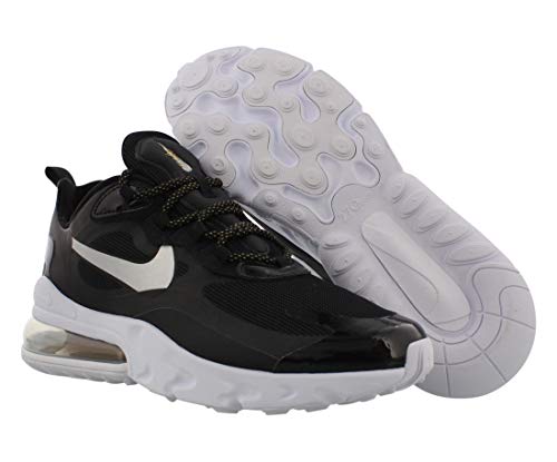 Nike Womens Air Max 270 React Running Trainers CT3426 Sneakers Shoes (UK 5 US 7.5 EU 38.5, Black Metallic Silver 001)