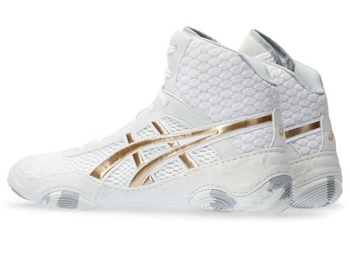 ASICS Women's MATBLAZER Wrestling Shoes, 6, White/Champagne