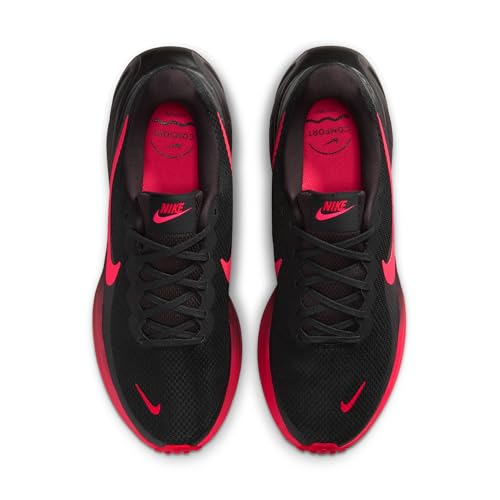 Nike Men's Revolution 8 Road Running Shoes, Black/Red Orbit-University Red, 12