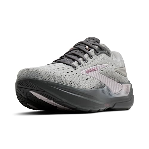 Brooks Women’s Ghost Max 3 Neutral Running & Walking Shoe - Harbor Mist/Poppy Seed/Pink - 9 Medium
