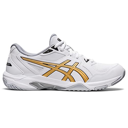 ASICS Gel-Rocket 10 Volleyball Shoe White/Pure Gold 12 D (M)