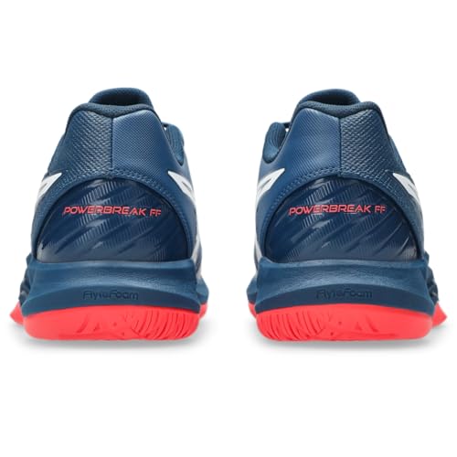 ASICS Men's POWERBREAK FlyteFoam Handball Shoe, 12.5, MAKO Blue/White