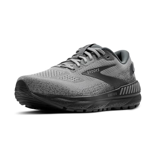 Brooks Men’s Beast GTS 24 Supportive Running & Walking Shoe - Primer Grey/Ebony - 11.5 Medium