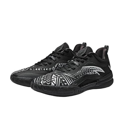 ANTA Men's Kyrie Irving Kai 1 Team Basketball Shoes,Black/Gray,11.5