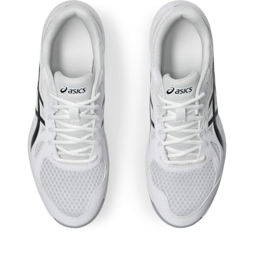 ASICS Men's Upcourt 6 Volleyball Shoes, 12, White/Black
