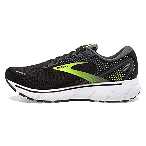 Brooks Men's Ghost 14 Neutral Running Shoe - Black/Pearl/Nightlife - 10 Narrow