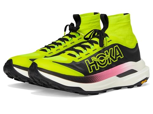 Hoka Women's Tecton X 3 Sneaker, Neon Citrus/Black, 6.5