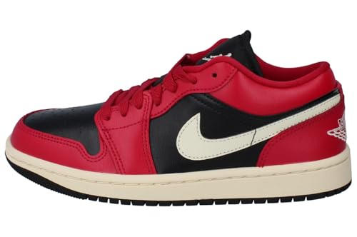 Air Jordan 1 Low Women's Shoes (Mystic Hibiscus/Black/Coconut Milk) Size 8.5
