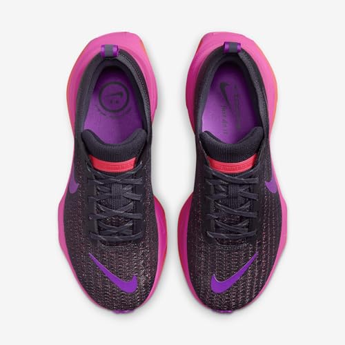 Nike Invincible 3 Women's Road Running Shoes (DR2660-501, Dark Raisin/Hot Punch/Laser Fuchsia/Hyper Violet) Size 10