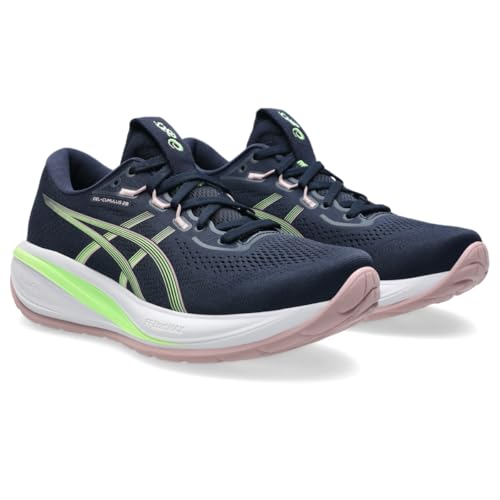 ASICS Women's Gel-Cumulus 28 Running Shoes, 9.5, Midnight/Illuminate Green