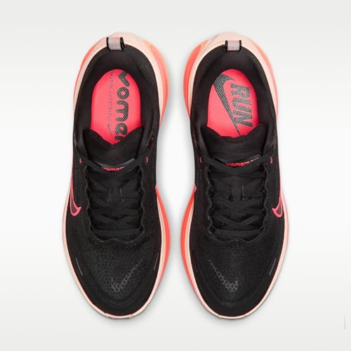 Nike Vomero Plus Women's Road Running Shoes (Black/Washed Coral/Bright Mango/Hot Lava) Size 8
