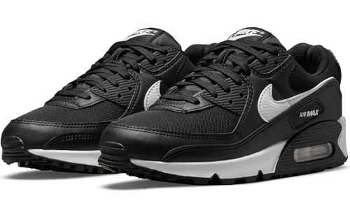 Nike WMNS Air MAX 90, Women's Sneaker, Black White Black, 38 EU
