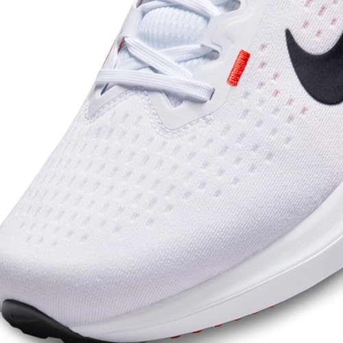 Nike Men's Air Winflo 10 Trainers, White Black Light Scarlet Red, 9 US