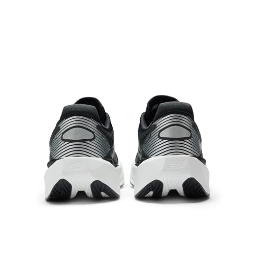 New Balance Men's FuelCell Rebel V5 Running Shoe, Black/Silver Metallic/White, 10.5 M