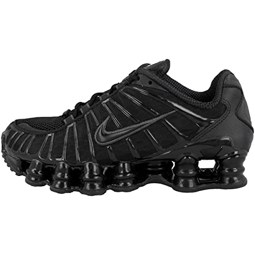 Nike Women's Shox Tl Trainers, Multicoloured Black MTLC Hematite Max Orange 000, 8.5 US