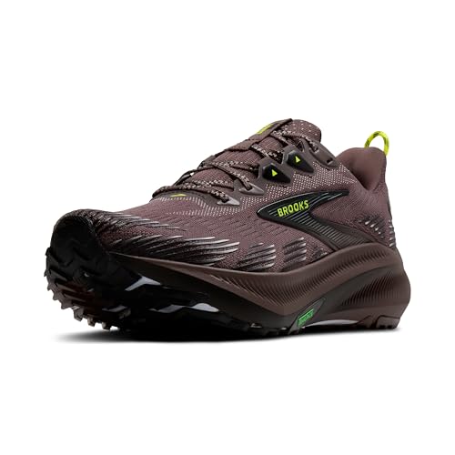 Brooks Men's Ghost Trail, Off-Road Running Shoe for Rugged Terrain - Brown/Black/Nightlife - 13 Medium