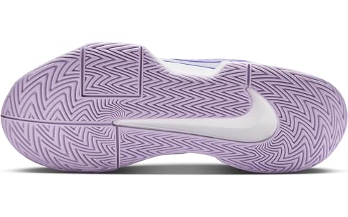 Nike GP Challenge Pro Women's Hard Court Tennis Shoes (FB3146-101, White/Hydrangeas/Deep Night/Amethyst Tint) Size 10