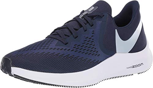 Nike Men's Zoom Winflo 6 Track & Field Shoes, Multicolour (Midnight Navy/Pure Platinum 401), 9 UK