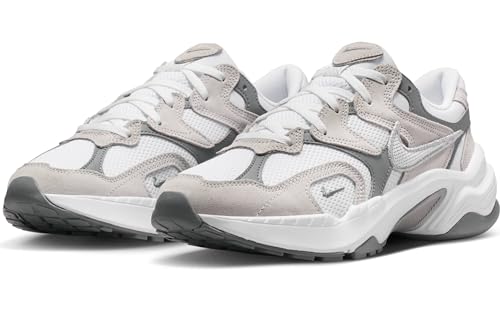 Nike Women's AL8 Shoes, White/Metallic Silver-Smoke Grey-Black, 10