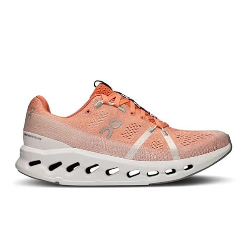 On Running Women's Cloudsurfer Running Shoes Sneakers (Flame - White, US Footwear Size System, Adult, Women, Numeric, Medium, 9.5)