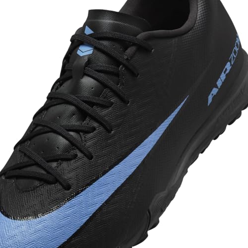 Nike Mercurial Vapor 16 Academy Turf Low-Top Soccer Shoes (Black/Ice Blue) Size 9.5