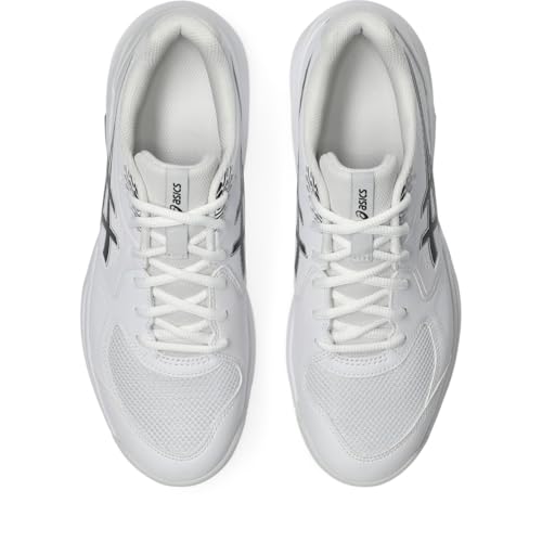 ASICS Men's Gel-Dedicate 9 Clay Tennis Shoes, 10.5, White/Black