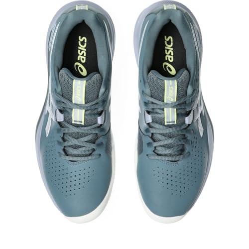 ASICS Men's Gel-Challenger 15 Clay Tennis Shoes, 14, IRONCLAD/Grey Blue