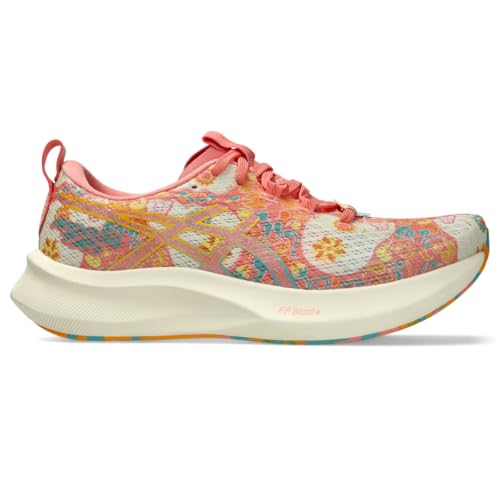 ASICS Women's Noosa TRI 16 Running Shoes, 8.5, Guava/Techno Cyan