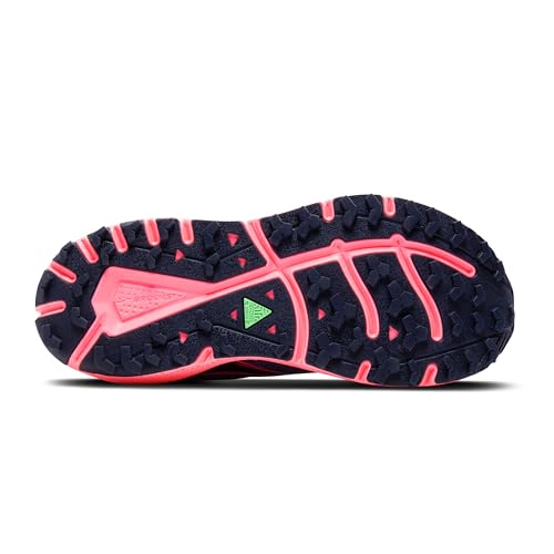 Brooks Women’s Divide 5 Trail Running Shoe - Grey Blue/Pink/Lime - 5.5 Medium