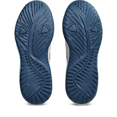 ASICS Men's Gel-Dedicate 9 Pickleball Tennis Shoes, 10.5, Concrete/MAKO Blue