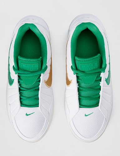 Nike Big Kid's Lebron Witness IX Basketball Shoes White/Stadium Green-White-Metallic Gold 7Y