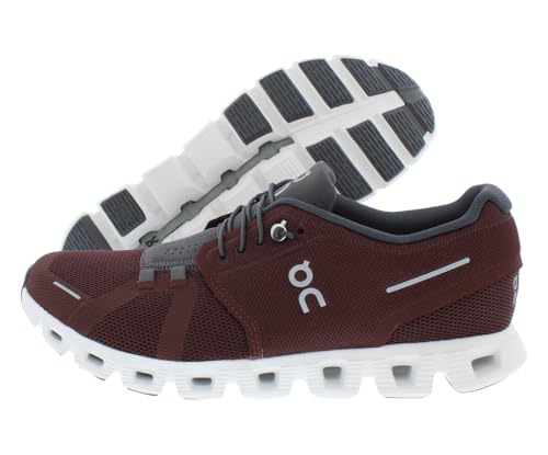 On Men's Cloud 5 Sneakers, Ox | Shadow, Red, 10.5 Medium US
