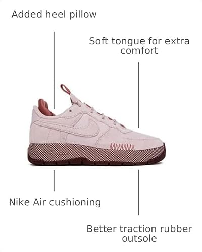 Nike Air Force 1 Wild Women's Shoes (FB2348-003, Platinum Violet/Smokey Mauve/Earth/Platinum Violet) Size 7