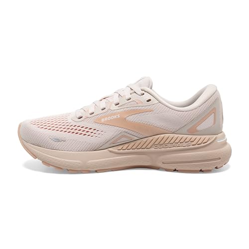 Brooks Women’s Adrenaline GTS 23 Supportive Running Shoe - Crystal Grey/Villa/White - 11 Medium