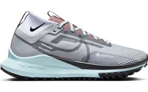 Nike Women's React Pegasus Trail 4 Gore-Tex Trainers, Lt Smoke Grey Black Glacier Blue, 6.5