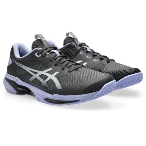 ASICS Men's Solution Speed FF 4 Night Energy Tennis Shoes, Graphite Grey/Pure Silver, 7