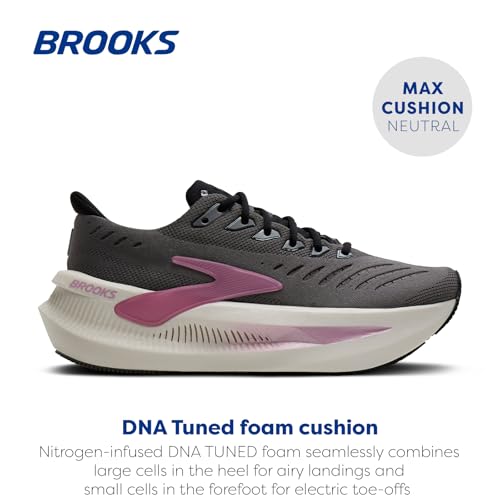 Brooks Women’s Glycerin Max 2 Neutral Running & Walking Shoe - Grey/Coconut/Metallic - 8.5 Medium