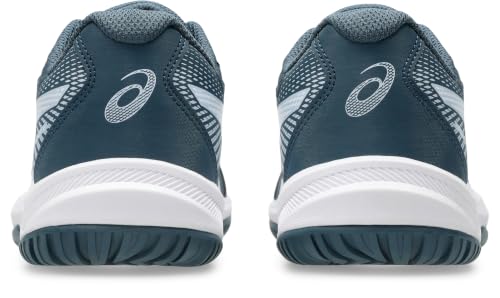 ASICS Unisex Upcourt 6 GsIndoor Sports Shoes, Raw Indigo White, 5 US