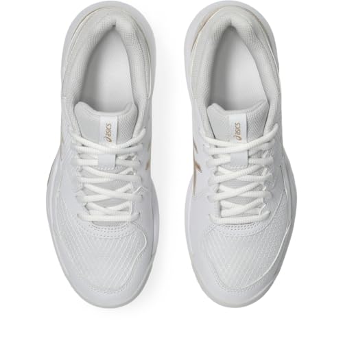 ASICS Women's Gel-Dedicate 8 Pickleball Shoes, 9, White/Champagne