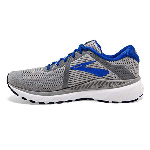 Brooks Mens Adrenaline GTS 20 Running Shoe - Grey/Blue/Navy - D - 11.0