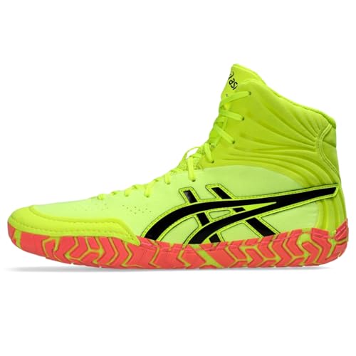 ASICS Men's Aggressor 5 Wrestling Shoes, 13, Safety Yellow/Black