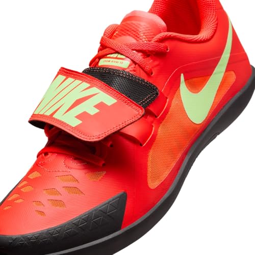 Nike Zoom Rival SD 2 Track & Field Throwing Shoes (FZ9665-600, Bright Crimson/Lime Blast/Hyper Orange/Washed Coral) Size 10