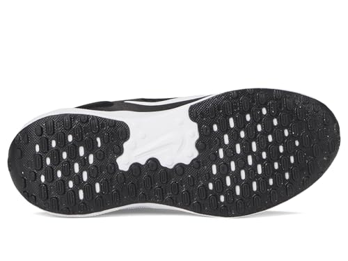 Nike Big Kid's Revolution 7 Running Shoes, Black/White-White, 6Y