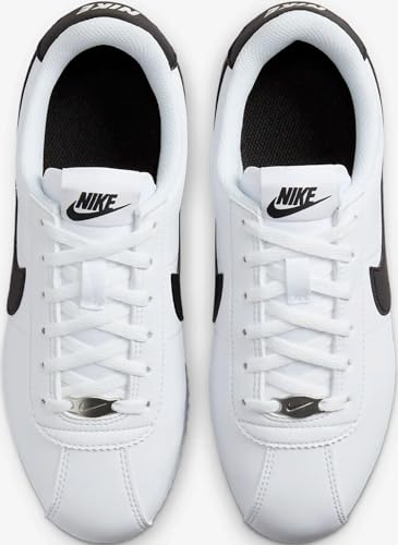 Nike Cortez Big Kids' Shoes (DM0950-108, White/Black) Size 7