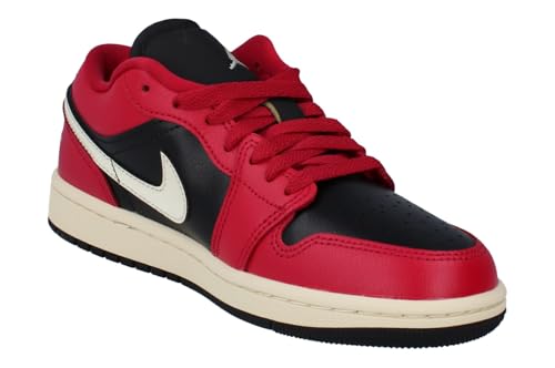 Air Jordan 1 Low Women's Shoes (Mystic Hibiscus/Black/Coconut Milk) Size 8.5