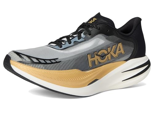 Hoka Unisex Cielo X1 2.0 Sneaker, Black/Gold, 9.5 US Men