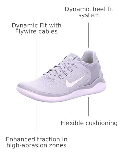 Nike Women's Free RN 2018 Running Shoe (8.5 M US, Wolf Grey/White/Volt)