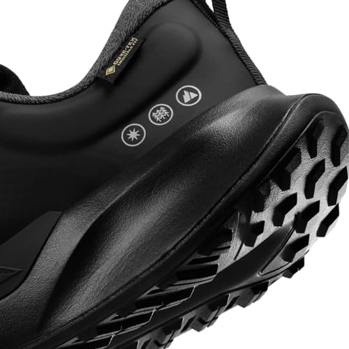 NIKE Men's Juniper Trail 2 GTX Running Shoe, Black Cool Grey Anthracite, 10.5 US