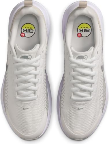 Nike Air Max Nuaxis SE Women's Shoes (Summit White/Light Orewood Brown/White/Metallic Silver) Size 8.5