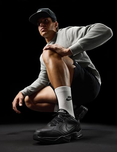 Nike Men's Air Monarch IV Training/Workout Shoes, Black/Black, 11.5 Extra Wide